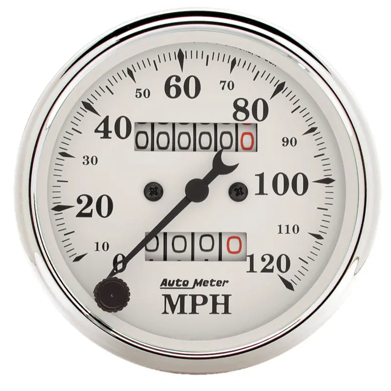 Autometer Vintage-Style Mechanical Speedometer – 3.125-Inch, 120 Mph 1