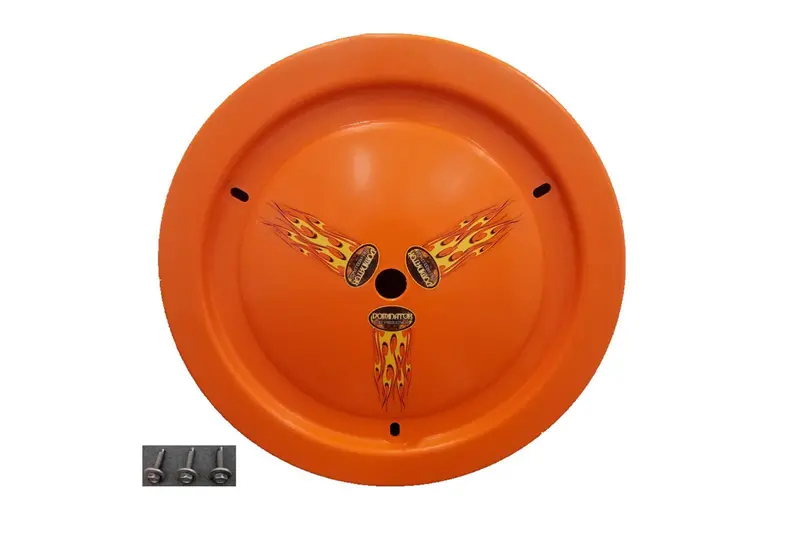 Dominator Race Products Bolt-On Orange Wheel Center Cap – Universal Fit 1