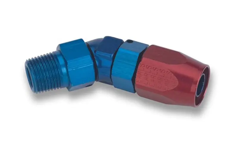 Earl’S Swivel-Seal 45° Npt Hose Fitting – Stainless Steel, High-Pressure Rated (824506Erl) 1