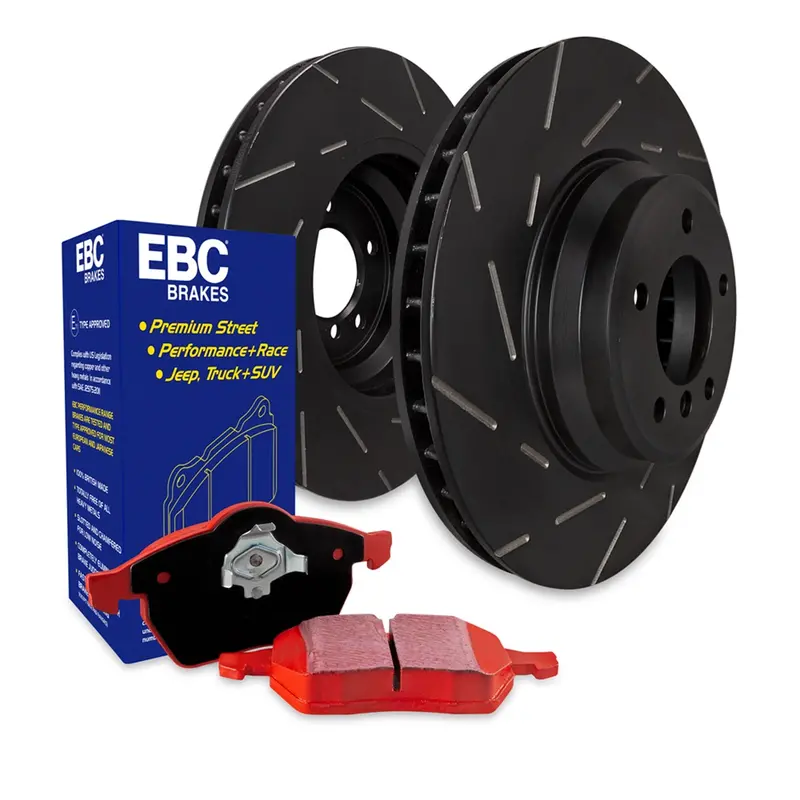 Ebc S4 Redstuff Performance Brake Kit With Usr Drilled & Slotted Rotors 1