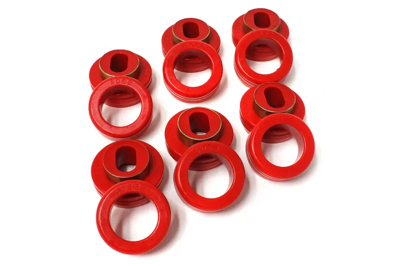 Energy Suspension 3.4116R Body Cab Mount Set; Red; Performance Polyurethane; 1