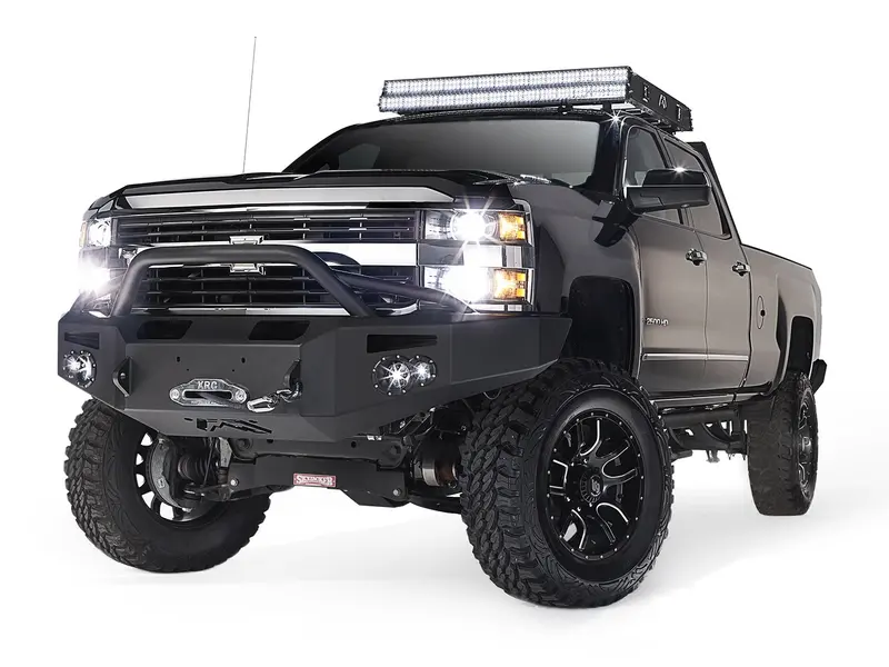 Fab Fours Ch05-A1352-B Heavy-Duty Winch-Ready Front Bumper – Premium Steel, Black Powder-Coated 1