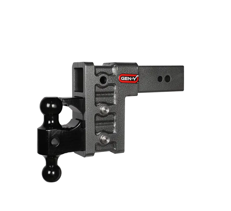 Gen-Y Hitch Gh-1723 Mega-Duty Adjustable Hitch – 3" Shank, 6" Drop, Dual-Ball + Pintle Lock 1