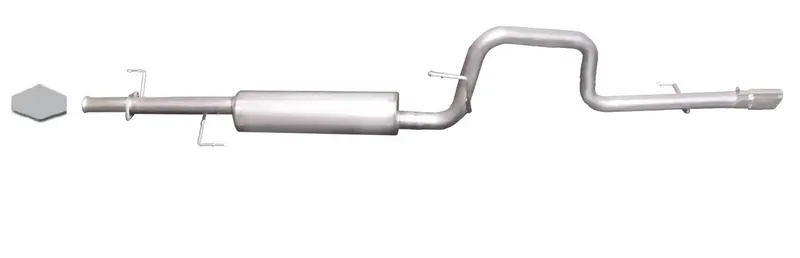 Gibson Cat-Back Exhaust System – Aluminized Single Rear Exit (Model 18708) 1