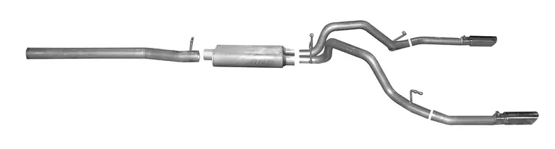 Gibson Performance 65677 Dual Split Cat-Back Exhaust – Stainless Steel, Full System 1