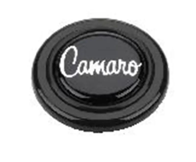 Grant Gm-Licensed Horn Button – Black Plastic, Silver/Black Accents, Fits Camaro Signature Wheels 1