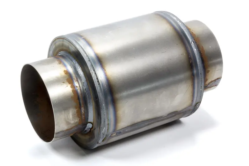 Hedman 92271 Late-Model 4-Inch Inlet/Outlet Muffler – Uncoated Steel Construction 1