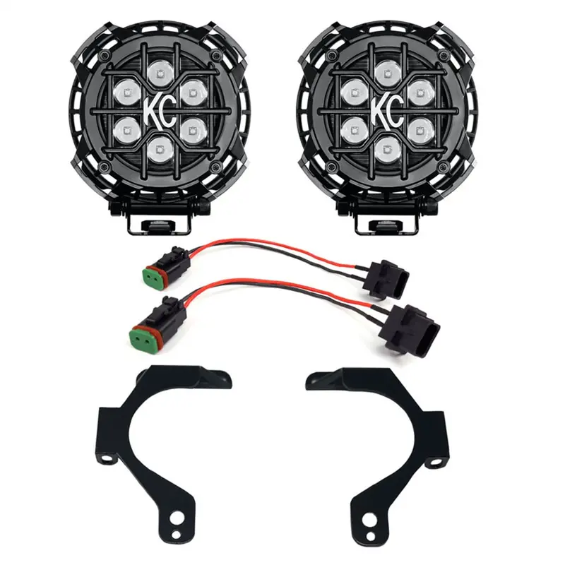 Kc Hilites 503 Lzr Led Spot Light Bumper System For Jeep Jl And Jt Models 1