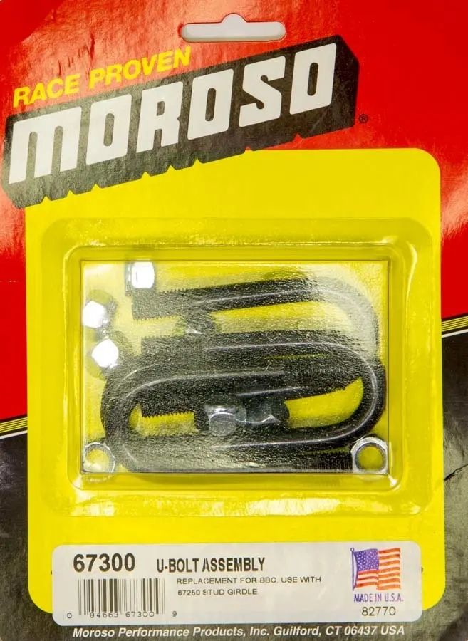 Moroso 67300 Heavy-Duty Replacement U-Bolts – Grade 8 Steel, Precision Bent For Axle Mounting 1