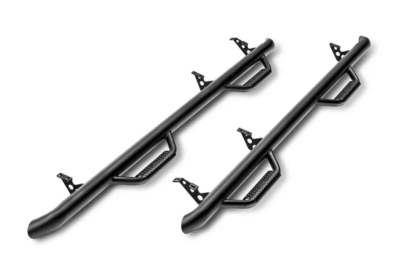 N-Fab Nerf Steps For Nissan Titan – W2W Style, No Bed Access, Black Finish (2017–2022) 1