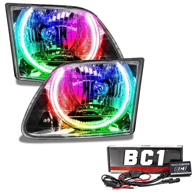 Oracle Lighting Pre-Assembled Led Halo Headlights – Compatible With 1997–2003 Ford F-150 (7733-335) 1