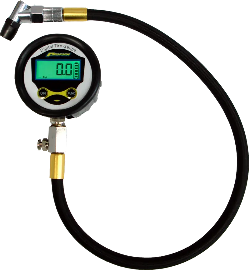 Proform 67395 Digital Tire Pressure Gauge 0-60 Psi Range 0.1 Psi Increments Backlit Screen Single Bleed Button 360 Degree Swivel Air Chuck Fitting Proform 1