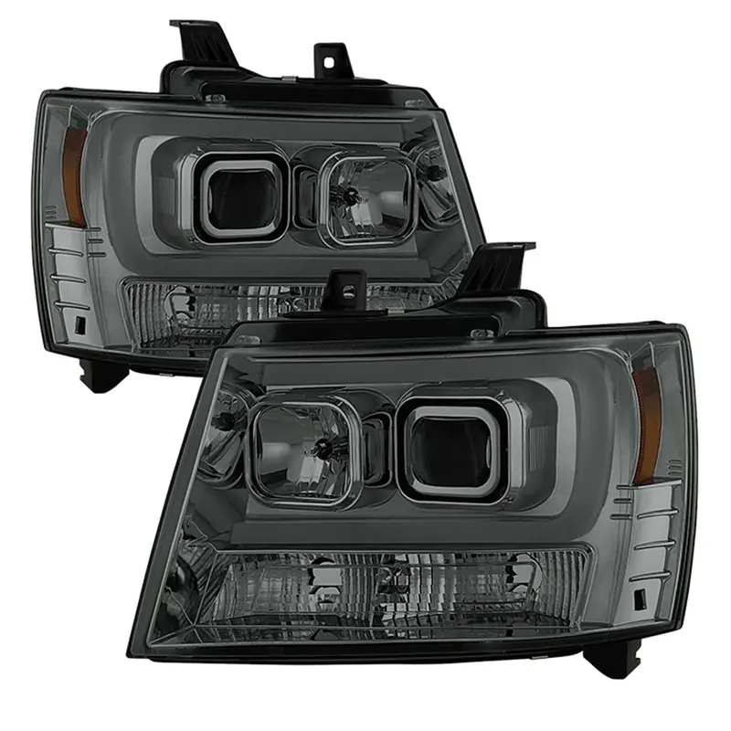 Spyder Auto 5082589 Led Drl Projector Headlights – Version 2, Smoke Lens 1