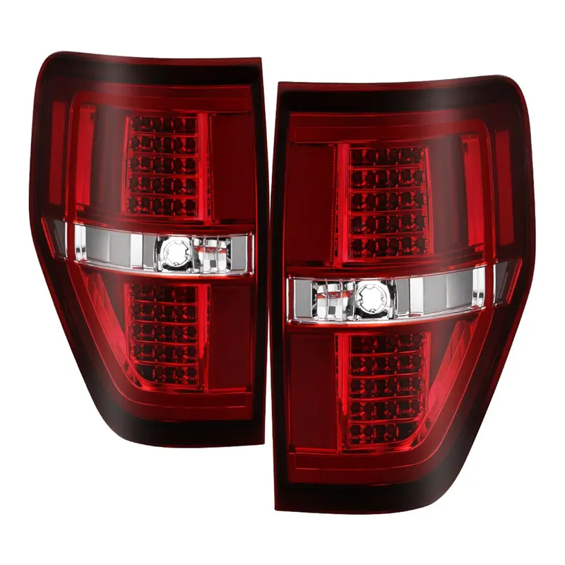 Spyder Auto 9042201 Light Bar Led Tail Lights; Red Clear; 1