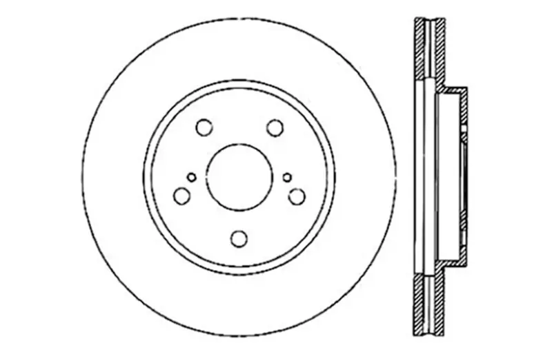 Stoptech 128.44130Cr Cryo-Treated Cross-Drilled Front Right Brake Rotor – Sport Series 2