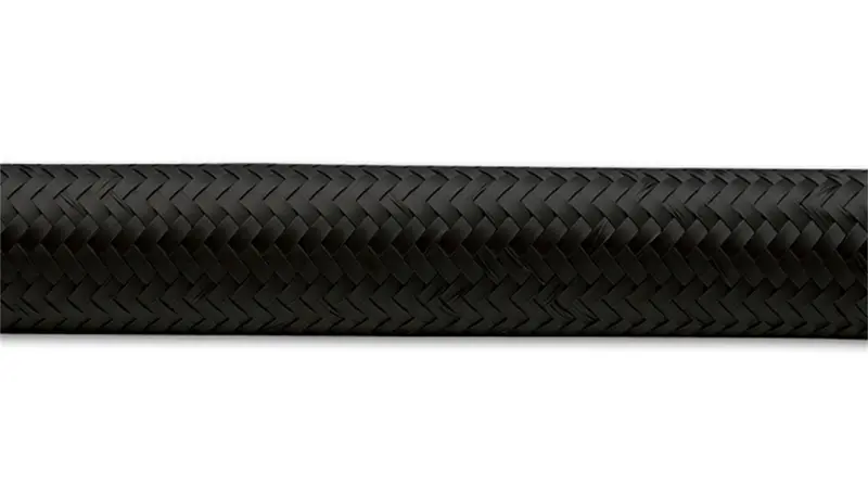 Vibrant Performance 11954 –4An Nylon-Braided Flex Hose (0.22" Id, 2 Ft Black Roll) 1