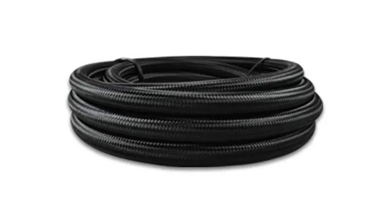 Vibrant Performance 18970 Nylon Braided Flex Hose; 10Ft Roll; Black; With Ptfe Liner; An Size: -10; 1