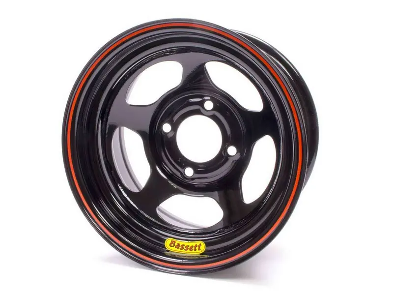 Bassett Racing 37St3 Black Rolled 13X7 Wheel – 4.50-Inch Backspace 1