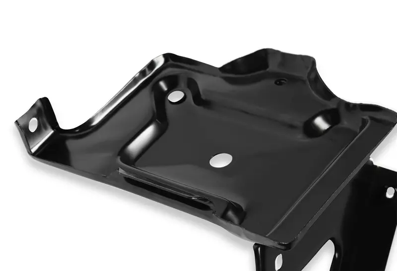 Holley 04-394 Black Battery Tray With Integrated Mounting Hardware 1