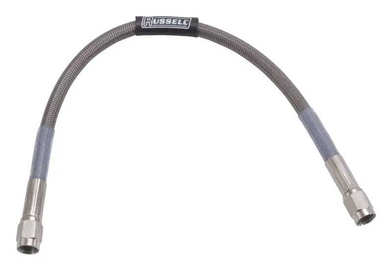 Russell Competition Brake Hose Assembly – High-Pressure Stainless Braided Line 1
